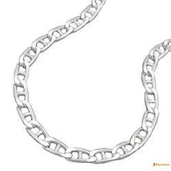 Armband 38mm Stegpanzerkette glänzend Silber 925-Armbänder 17-21cm Silber-Schmuckhoelle.com