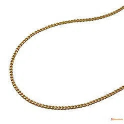 Kette Flachpanzer 12mm vergoldet AMD-Ketten bis 36cm - Doublé-Schmuckhoelle.com