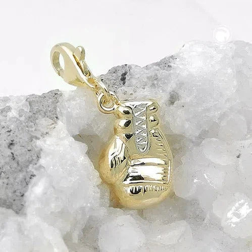 Anhänger 14x10mm Charm Boxhandschuh bicolor 9 Kt GOLD-Anhänger Sonstige GOLD-Schmuckhoelle.com