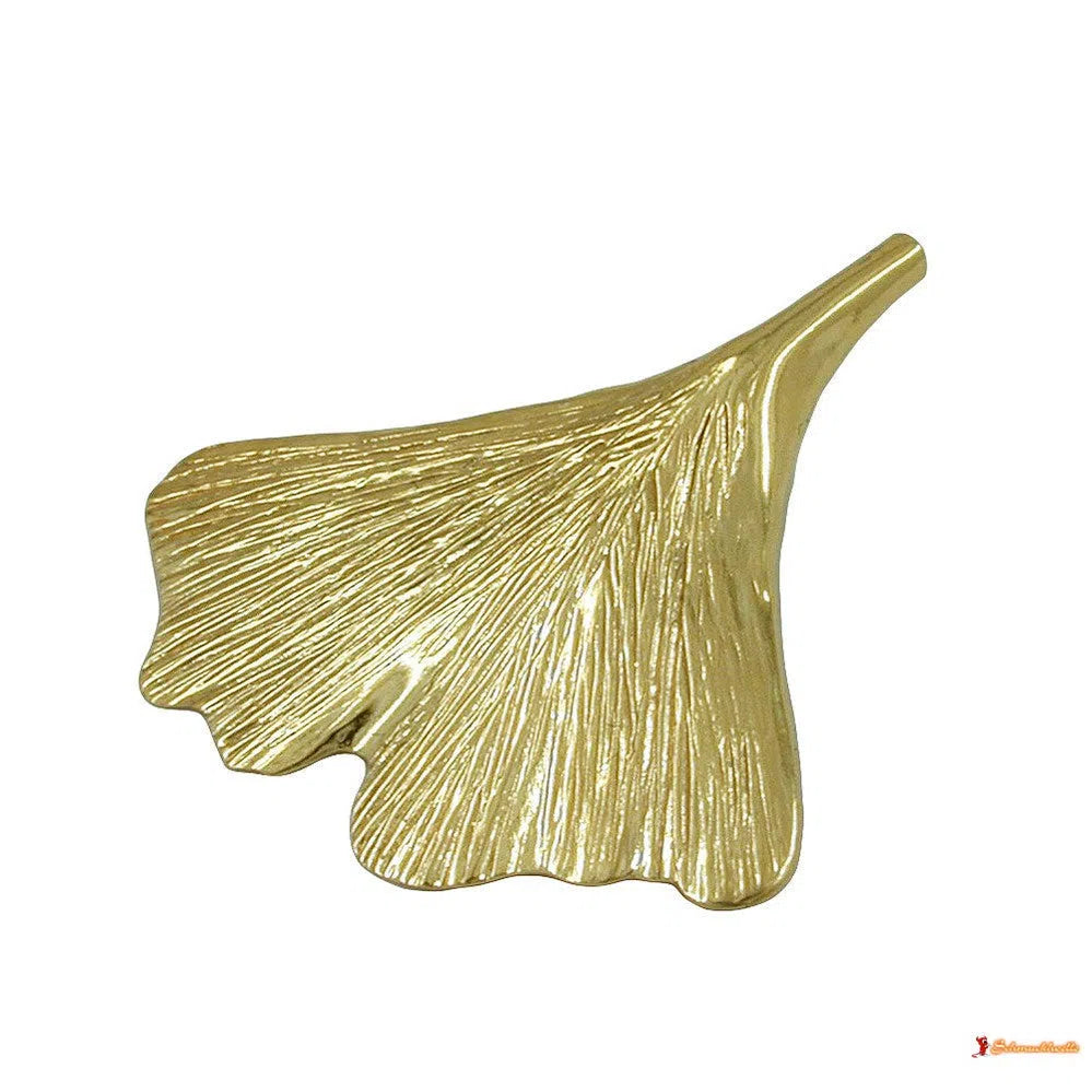 Anhänger 23x24mm Ginkgoblatt glänzend 9Kt GOLD-Anhänger Sonstige GOLD-Schmuckhoelle.com