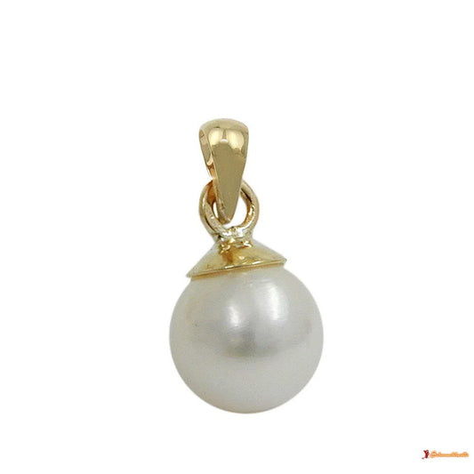 Anhänger ca. 6mm Süßwasserperle rund 9Kt GOLD-Anhänger Sonstige GOLD-Schmuckhoelle.com