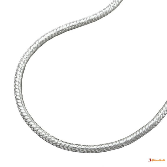 Armband 15mm Schlangenkette rund glänzend Silber 925-Armbänder 17-21cm Silber-Schmuckhoelle.com