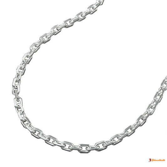 Armband 2mm Ankerkette 8x diamantiert Silber 925-Armbänder 17-21cm Silber-Schmuckhoelle.com