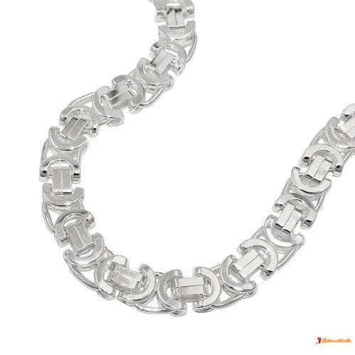 Armband 6x2mm flache Königskette Silber 925-Armbänder 17-21cm Silber-Schmuckhoelle.com