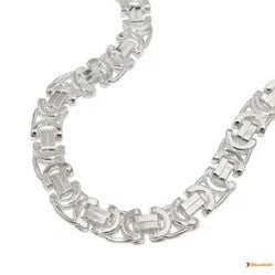 Armband 6x2mm flache Königskette Silber 925-Armbänder 17-21cm Silber-Schmuckhoelle.com