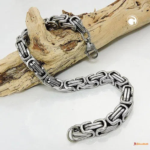 Armband 7mm Königskette Edelstahl-Edelstahl-Ketten bis 42cm-Schmuckhoelle.com
