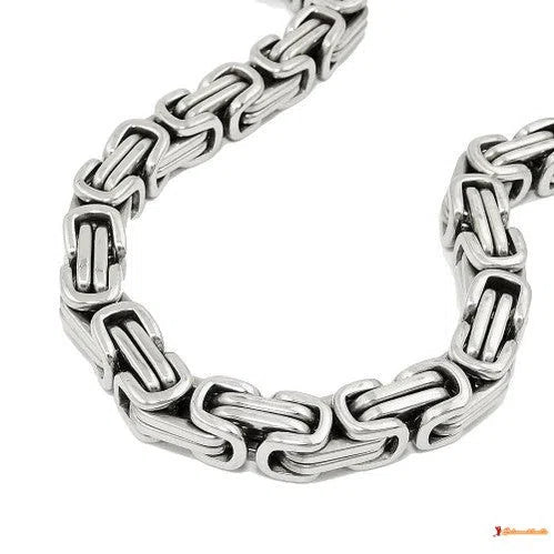 Armband 7mm Königskette Edelstahl-Edelstahl-Ketten bis 42cm-Schmuckhoelle.com