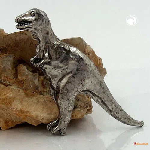 Brosche Anstecknadel 48x45mm Tyrannosaurus Rex Zinn-Broschen/Pins Modeschmuck-Schmuckhoelle.com
