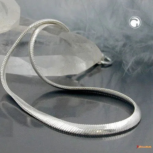 Kette 2,5mm Schlange-flach Silber 925-Armbänder 17-21cm Silber-Schmuckhoelle.com