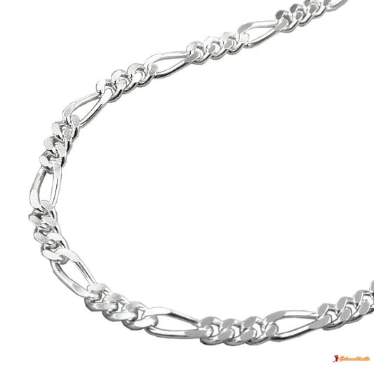 Kette 3mm Figaro Panzer Silber 925-Armbänder 17-21cm Silber-Schmuckhoelle.com