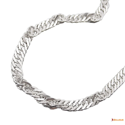 Kette 3mm Singapurkette diamantiert Silber 925-Armbänder 17-21cm Silber-Schmuckhoelle.com