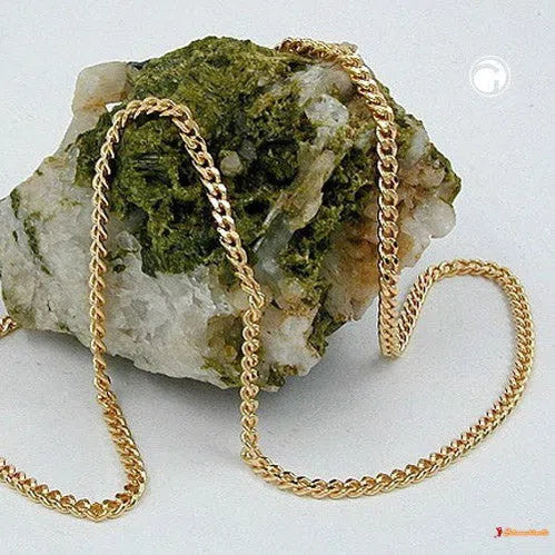 Kette Flachpanzer 28mm vergoldet AMD-Ketten 50cm - Doublé-Schmuckhoelle.com