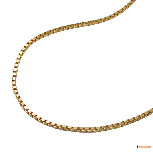 Kette Venezianer 1x1mm vergoldet AMD-Ketten 38cm - Doublé-Schmuckhoelle.com