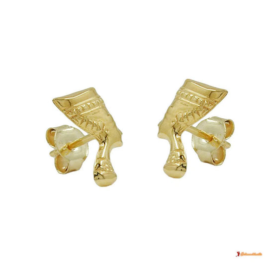 Ohrstecker Ohrring 10x6mm Nofretete glänzend 9Kt GOLD-Ohrstecker Sonstiges GOLD-Schmuckhoelle.com
