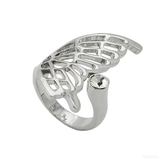 Ring, halber Schmetterlingsflügel-Ringe Modeschmuck-Schmuckhoelle.com