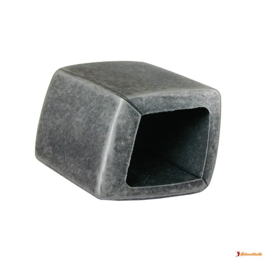 Tuchring 45x36x18mm Sechseck altsilber-metallfarben Kunststoff-Tuchringe Modeschmuck-Schmuckhoelle.com